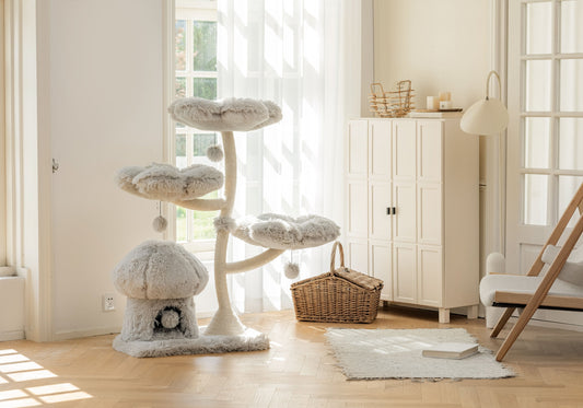 The Perfect Cat Tree for Play, Comfort, and Style: Introducing the Mushroom Ice Cream Cat Tree