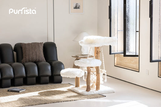 Purrista Natural Wood Hammock Cat Tree — A Superior Perch for Your Aussie Feline