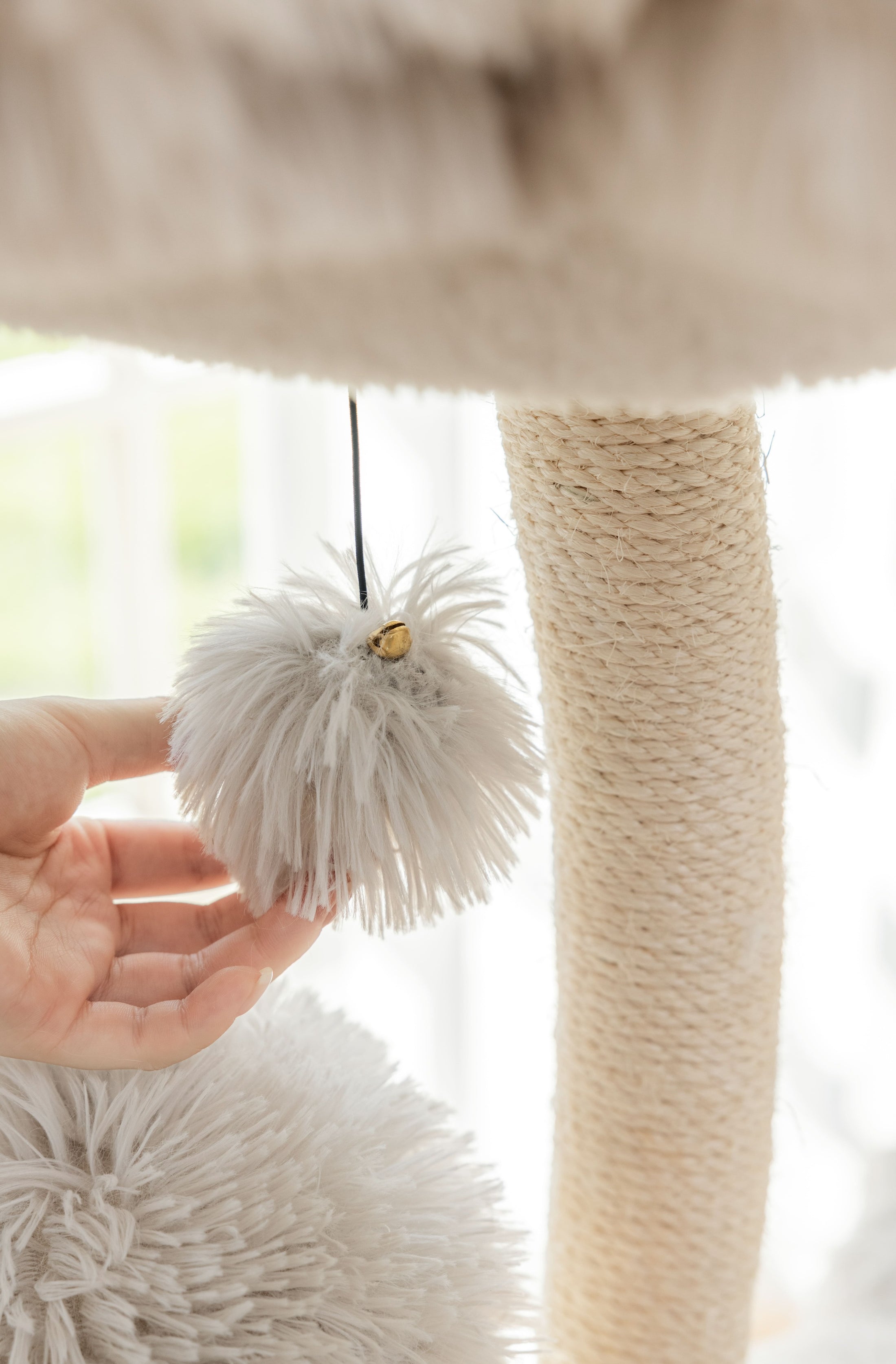 Mushroom Ice Cream Cat Tree (Three-Layer) - Grey